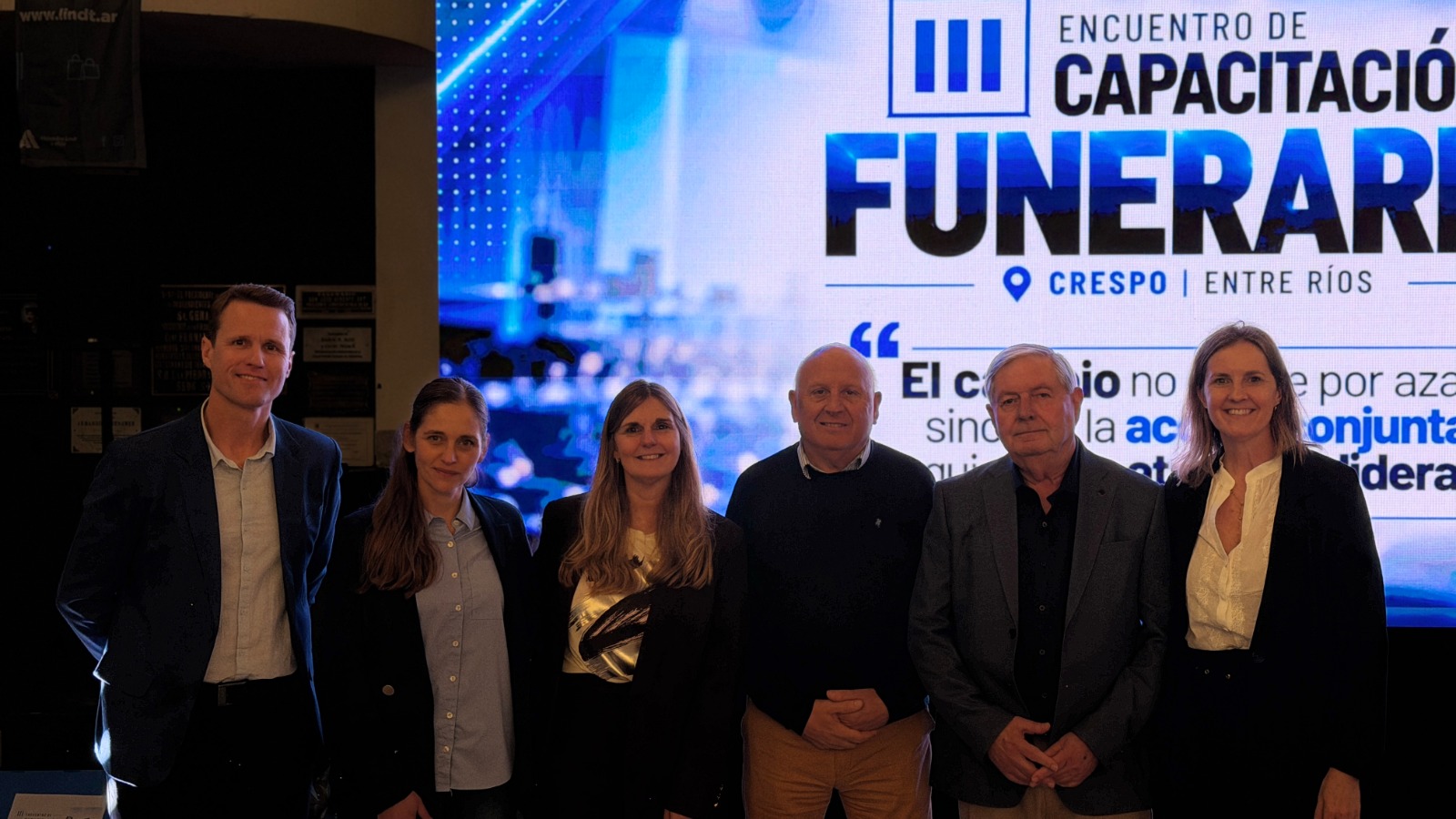 Crespo reunió a referentes del sector funerario en un encuentro de capacitación